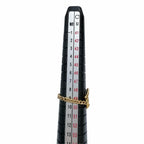 Prada Brass Metal Star Chain Ring Gold — view 8