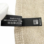 Chanel Cashmere 100% CC Logo Large Shawl Scarf Simple Beige — view 7