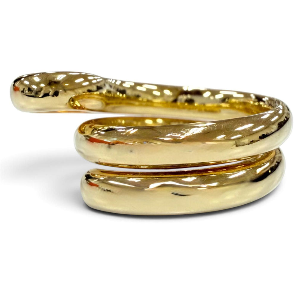 Bottega Veneta Bandeau Frill Ring Gold — view 2