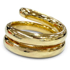 Bottega Veneta Bandeau Frill Ring Gold — view 3