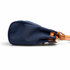 Hermes Herbag Zip 31 PM Toile Hunter Blue Marine Silver 2-Way Handbag — view 5