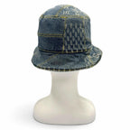 Louis Vuitton Nigault Bonnet Damier Giant Wave Monogram Reversible Denim Hat — view 4