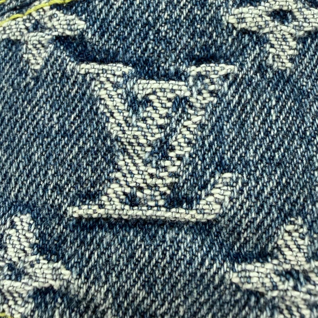Louis Vuitton Nigault Bonnet Damier Giant Wave Monogram Reversible Denim Hat — view 6