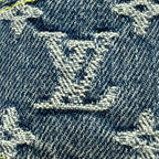 Louis Vuitton Nigault Bonnet Damier Giant Wave Monogram Reversible Denim Hat — view 6