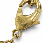 Chanel CC Logo Rhinestone Choker Necklace Gold — view 7