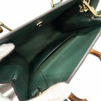 Gucci Diana Medium Tote Bamboo 2-Way Shoulder Bag Dark Green — view 7