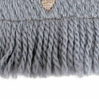 Louis Vuitton Logomania Scarf Shine Wool Silk Gray Monogram — view 6