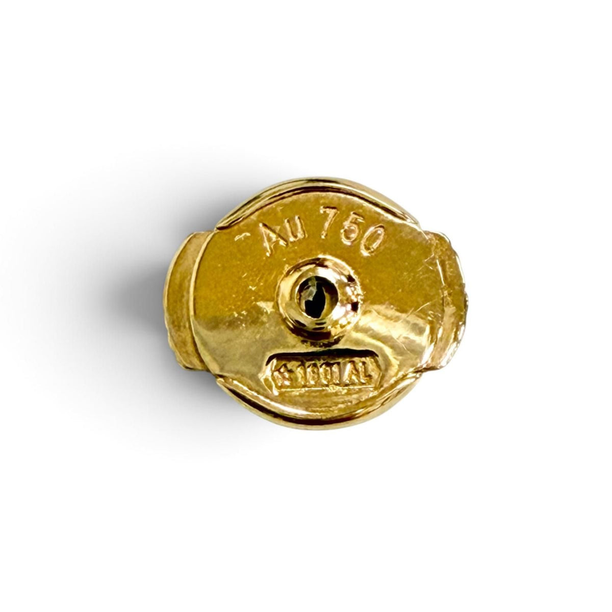 Dior Mimi Rose Single Stud Earrings Ruby 750 18k Yellow Gold Red — view 5