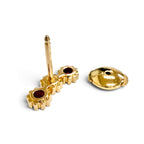 Dior Mimi Rose Single Stud Earrings Ruby 750 18k Yellow Gold Red — view 4
