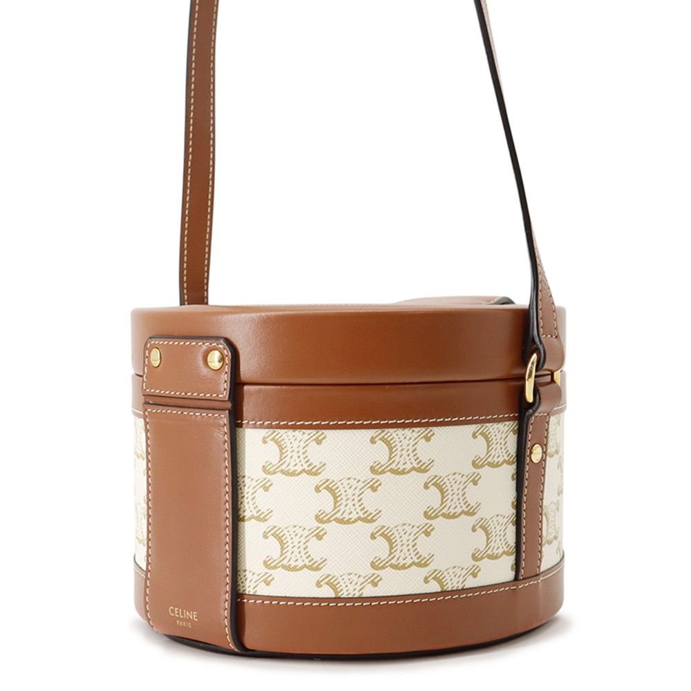 Celine Shoulder Bag Triomphe Tambour Medium Leather — view 2
