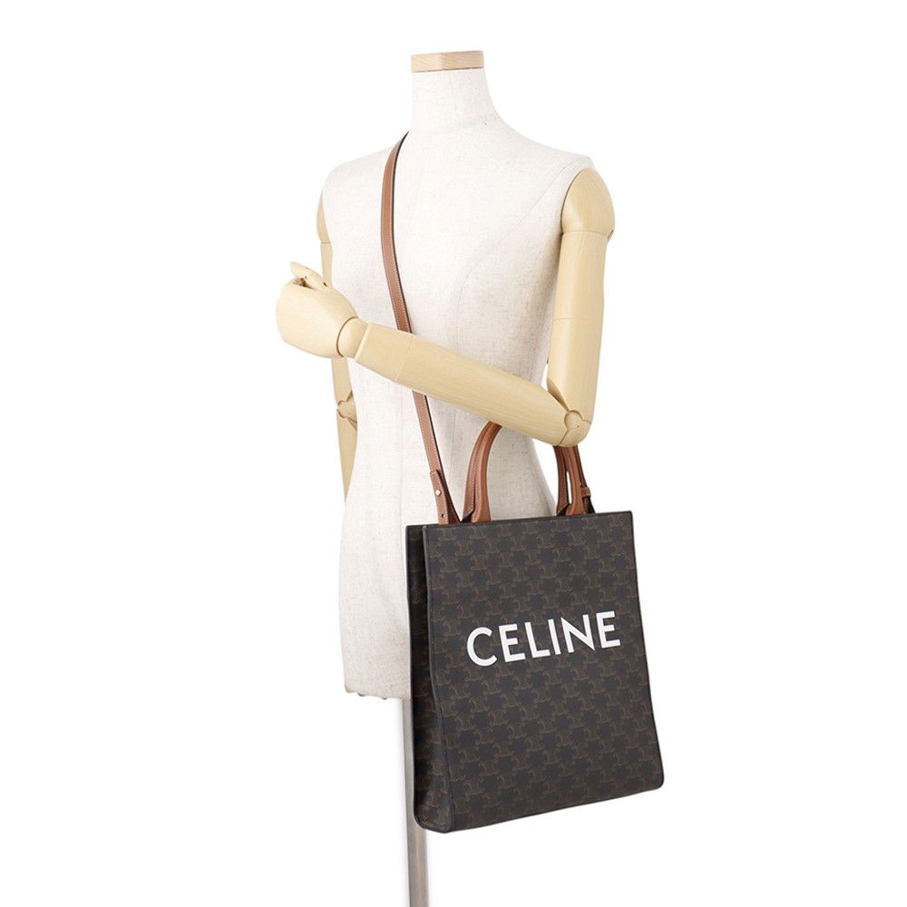 Celine Handbag Triomphe Small Vertical Cabas Leather 2-Way — view 5