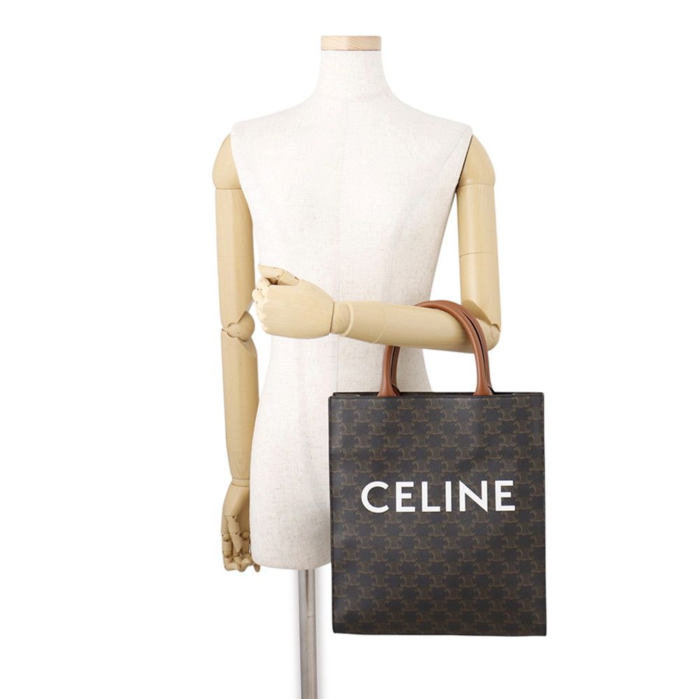 Celine Handbag Triomphe Small Vertical Cabas Leather 2-Way — view 4