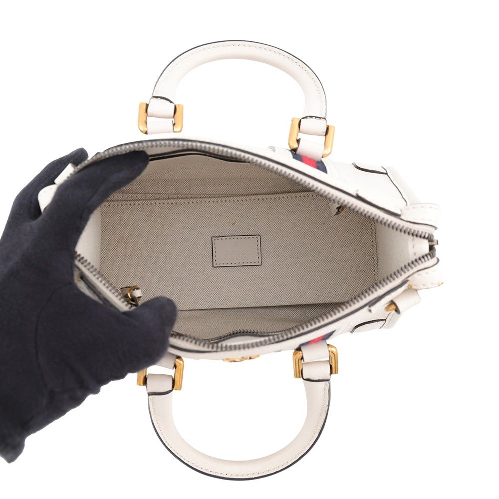 Gucci Handbag Sherry Line Leather 2-Way Shoulder White — view 6