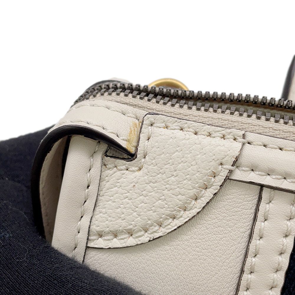 Gucci Handbag Sherry Line Leather 2-Way Shoulder White — view 8