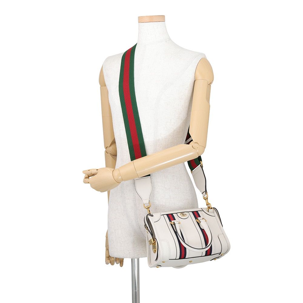 Gucci Handbag Sherry Line Leather 2-Way Shoulder White — view 5