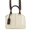 Louis Vuitton Monogram Vernis Alma BB 2-Way Shoulder Bag White