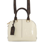 Louis Vuitton Monogram Vernis Alma BB 2-Way Shoulder Bag White