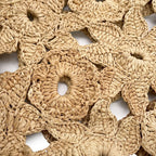Loewe Handbag Clochette Flower Motif Raffia 2-Way — view 7