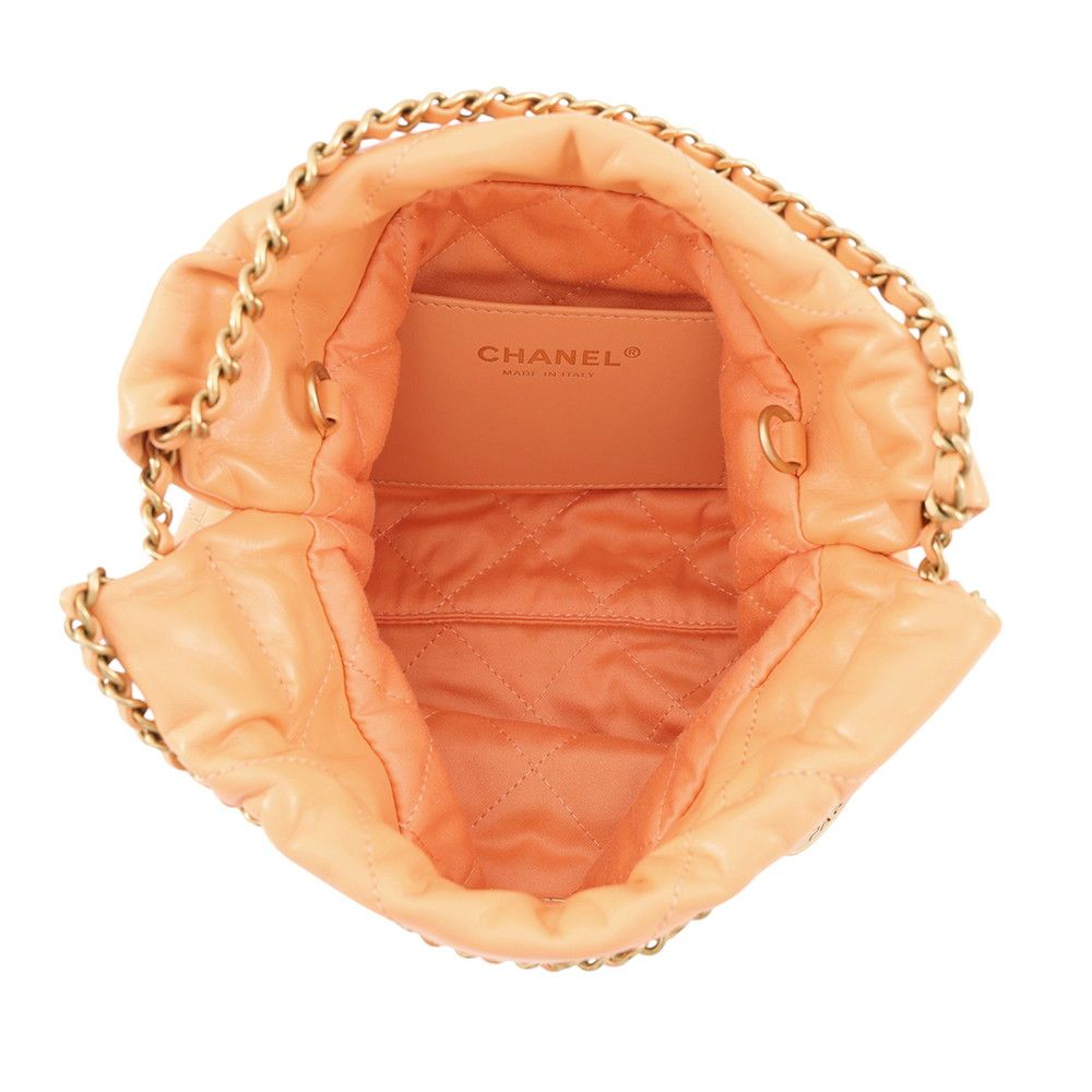 Chanel Handbag Chanel 22 Mini CC Logo Shiny Calfskin 2-Way — view 6
