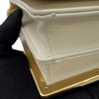 Prada Shoulder Bag Quilted Leather White — view 8