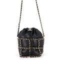 Chanel Chain Shoulder Bag CC Logo Lambskin Black