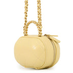 Chanel Chain Shoulder Bag Quilted CC Logo Vanity Leather — view 2
