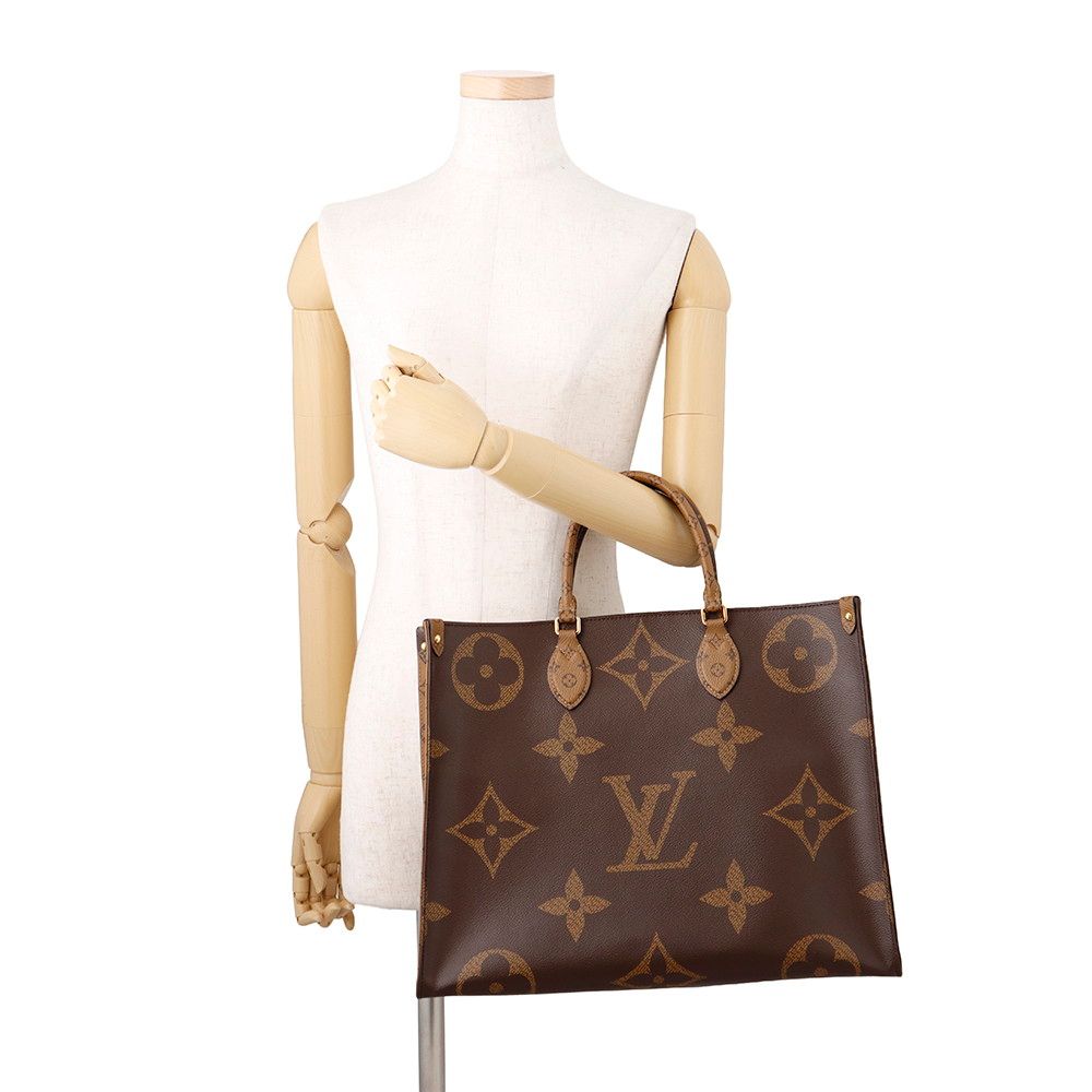 Louis Vuitton Shoulder Bag Monogram Reverse Giant On The Go GM 2-Way — view 4