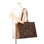 Louis Vuitton Shoulder Bag Monogram Reverse Giant On The Go GM 2-Way — view 5