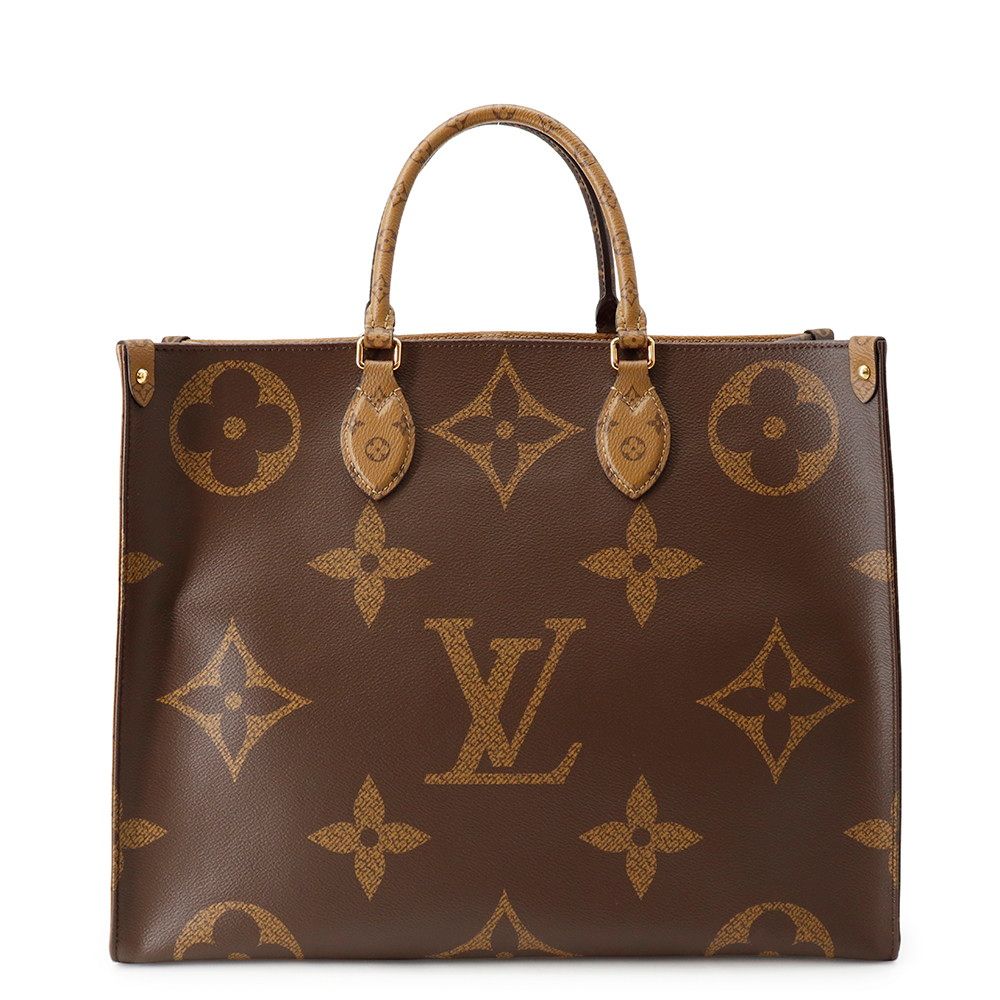 Louis Vuitton Shoulder Bag Monogram Reverse Giant On The Go GM 2-Way