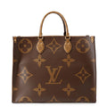 Louis Vuitton Shoulder Bag Monogram Reverse Giant On The Go GM 2-Way