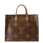 Louis Vuitton Shoulder Bag Monogram Reverse Giant On The Go GM 2-Way