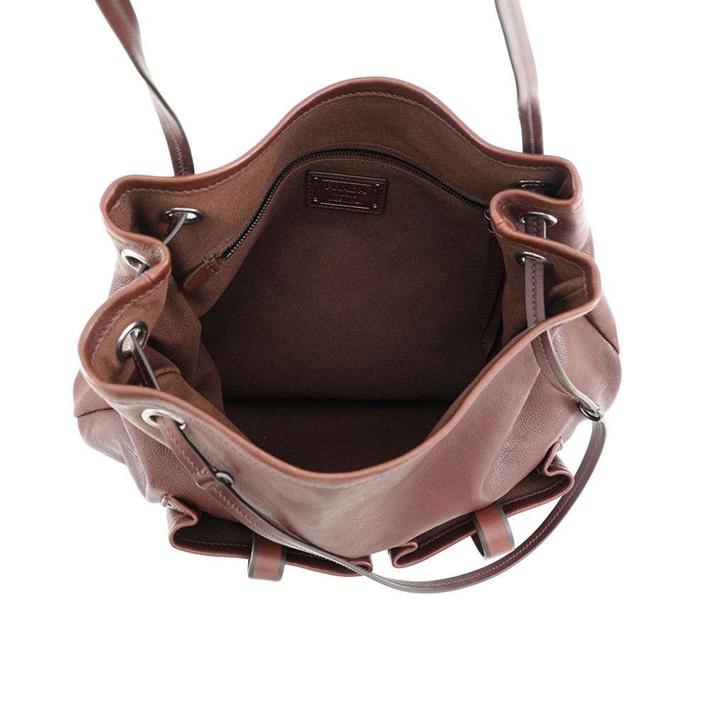 Prada Shoulder Bag Root Large Leather Logo 2-Way — view 6