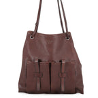 Prada Shoulder Bag Root Large Leather Logo 2-Way