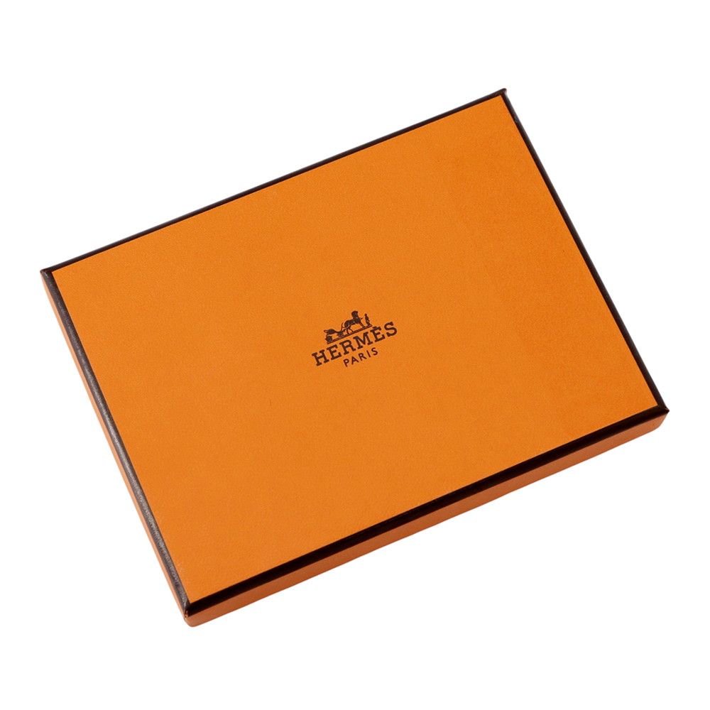 Hermes Card Case H Sellier Gris Meyer Evercolor — view 7