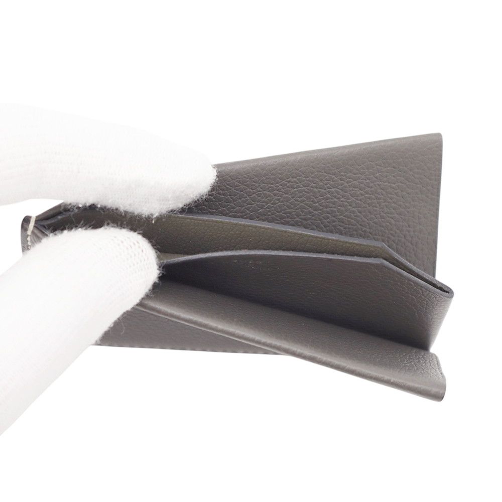 Hermes Card Case H Sellier Gris Meyer Evercolor — view 4
