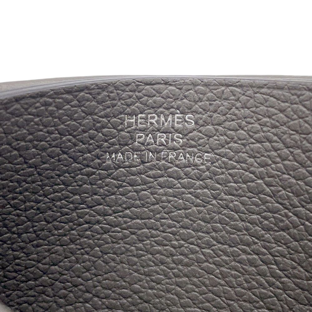 Hermes Card Case H Sellier Gris Meyer Evercolor — view 6