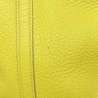 Hermes Handbag Picotin Lock PM Lime Silver Taurillon Clemence Tote — view 8