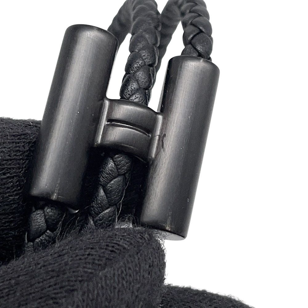 Hermes Bracelet Tournis Tresse Black Swift — view 8