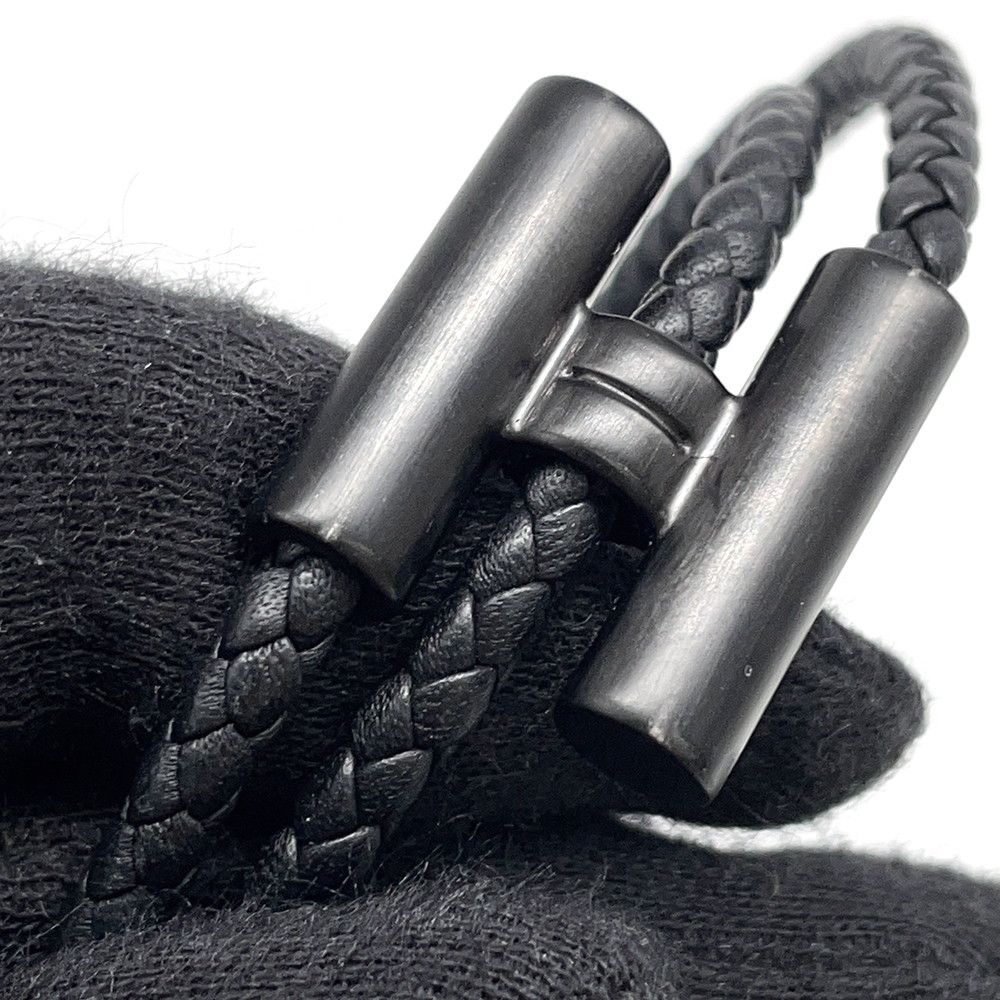 Hermes Bracelet Tournis Tresse Black Swift — view 7
