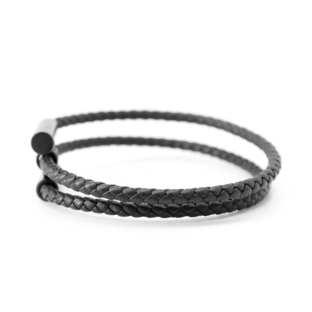 Hermes Bracelet Tournis Tresse Black Swift — view 2