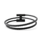 Hermes Bracelet Tournis Tresse Black Swift — view 3