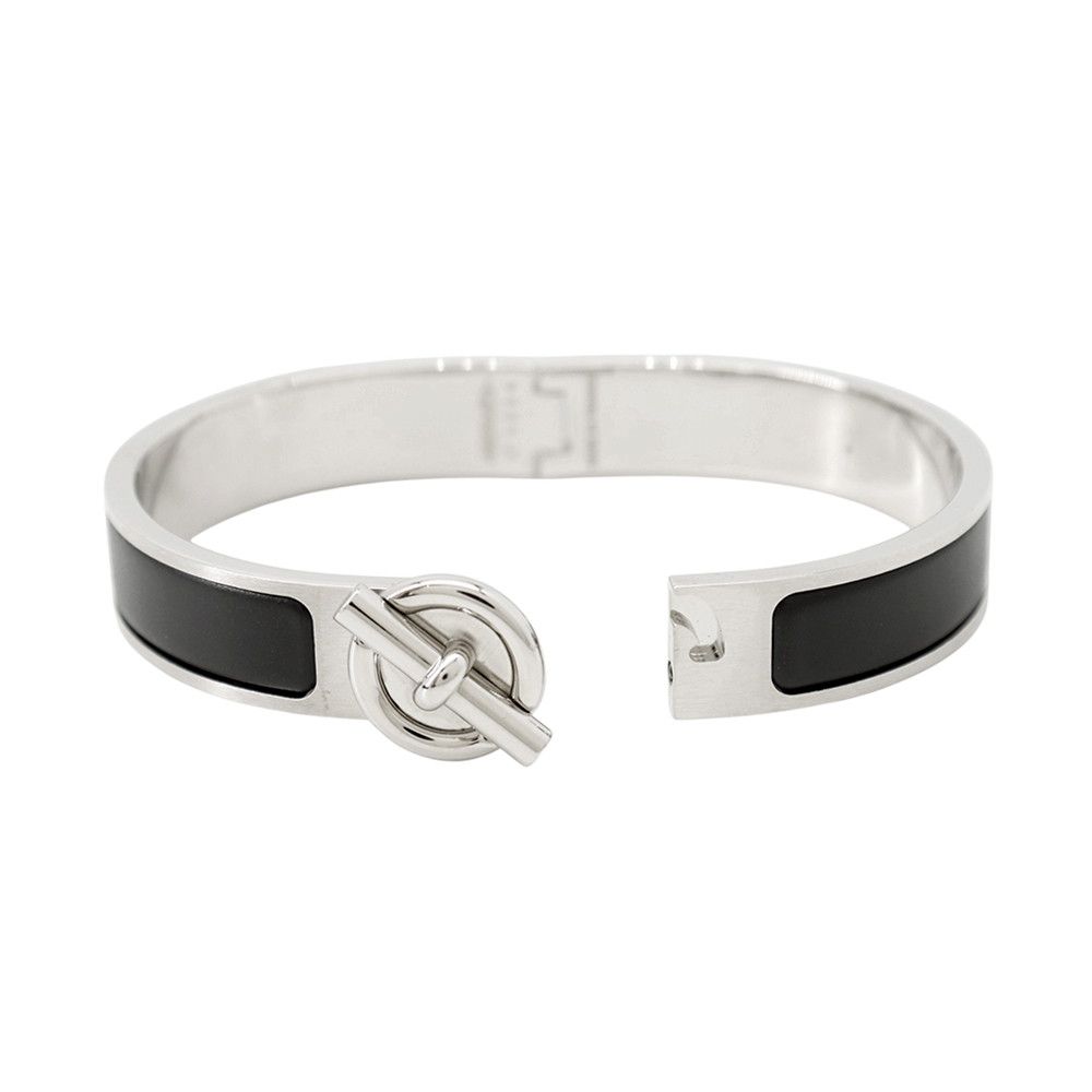 Hermes Bracelet Clic Glenan Black Silver — view 5