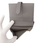 Hermes Bifold Wallet Bearn Compact Gris Meyer Gold Veau Madame — view 6