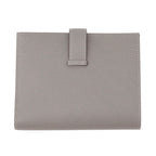 Hermes Bifold Wallet Bearn Compact Gris Meyer Gold Veau Madame — view 3