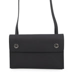 Hermes Wallet on Chain Nappe-to-Go Black Silver Lacquer Epsom Shoulder Bag