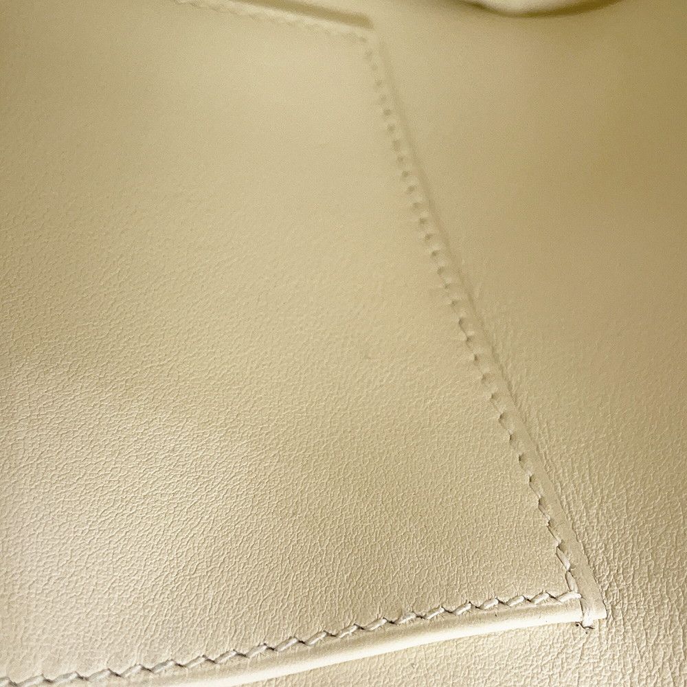Hermes Bolide 1923 25 Nata Jaune Citron Terre Batieux Silver Epsom 2-Way Handbag — view 8