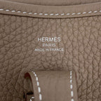 Hermes Shoulder Bag Evelyne 3 23 Etoupe Silver Taurillon Clemence — view 6