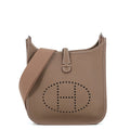 Hermes Shoulder Bag Evelyne 3 23 Etoupe Silver Taurillon Clemence