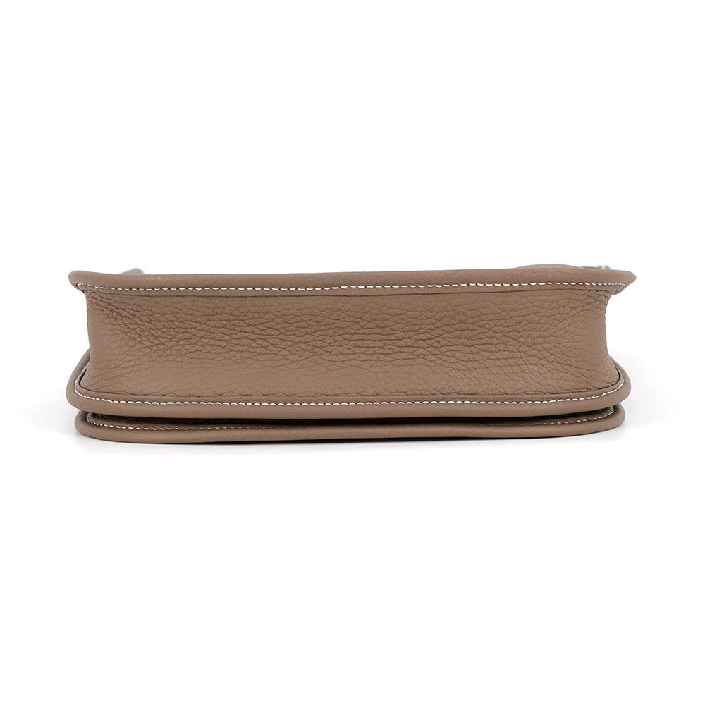 Hermes Shoulder Bag Evelyne 3 23 Etoupe Silver Taurillon Clemence — view 3