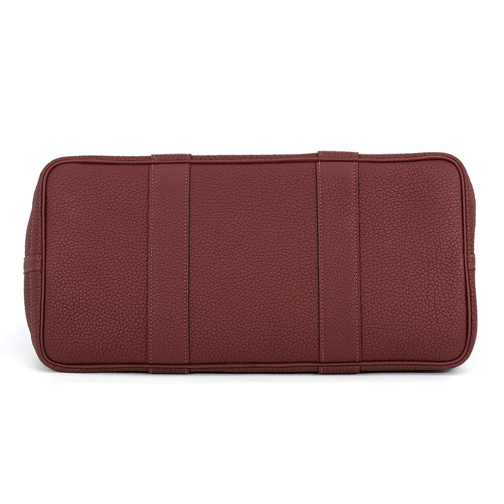 Hermes Tote Bag Garden Party PM Rouge Ash Silver Negonda — view 3